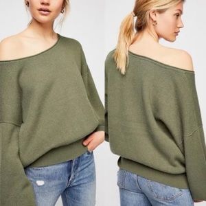 Free People shadow crew, olive